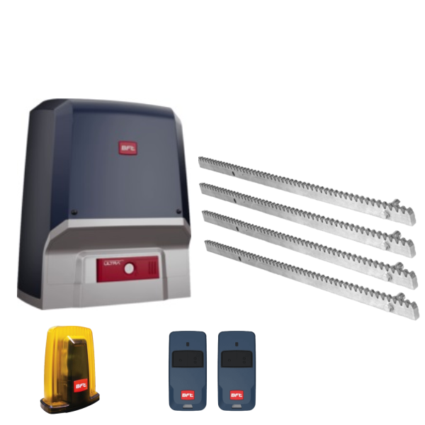 Kit automatizare poarta culisanta max. 1000kg, BFT, ARES BT KIT A1000, cu cremaliere