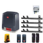 Kit automatizare poarta culisanta max.400kg, BFT Deimos ULTRA BT KIT A400 + 4 cremaliere teflonate + Releu Wi-Fi