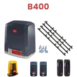 Kit automatizare poarta culisanta max.400kg, BFT Deimos ULTRA BT KIT B400 + 4 cremaliere teflonate