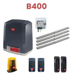 Kit automatizare poarta culisanta max.400kg, BFT Deimos ULTRA BT KIT B400 + 4 cremaliere zincate + Releu Wi-Fi