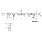 Cremaliera cu insertie metalica, pentru porti culisante,1 metru, BFT CP, cu accesorii de montaj