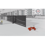 Kit automatizare poarta culisanta max.1000kg, BFT ARES ULTRA BT B1000 cu 4 cremaliere