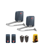 Kit automatizare porti batante max. 2x2m, BFT Virgo BT B20 (2motoare, centrala, lampa, fotocelule, 2telecomenzi)