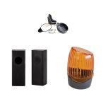 Kit de siguranta pentru automatizare porti (fotocelule, lampa LED cu suport)