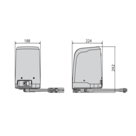 Kit automatizare porti batante max. 2x2m, BFT Virgo Smart BT A20 (2 motoare, 1 telecomanda)