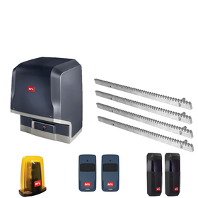Kit automatizare poarta culisanta max.500kg, BFT ARES VELOCE SMART BT KIT A500 + 4 cremaliere