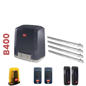 Kit automatizare poarta culisanta max.400kg, BFT Deimos BT KIT B400 + 4 cremaliere zincate