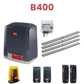 Kit automatizare poarta culisanta max.400kg, BFT Deimos ULTRA BT KIT B400 + 4 cremaliere zincate + Releu Wi-Fi