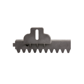 Cremaliera teflonata  MGS6-1200, cu insertie metalica, max 1200kg, prindere inferioara