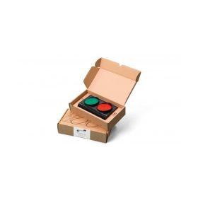 Semafor bicolor rosu-verde cu suport de perete, ERA80, 24V, MGASFERA80