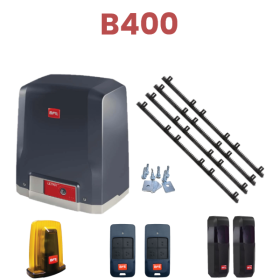 Kit automatizare poarta culisanta max.400kg, BFT Deimos ULTRA BT KIT B400 + 4 cremaliere teflonate