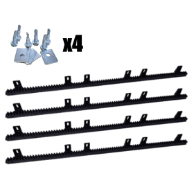Pachet 4 metri cremaliere + accesorii montaj, BFT CP + SAC