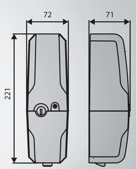 Yala electromagnetica pentru porti batante BFT EBP BT A 24V TRAF