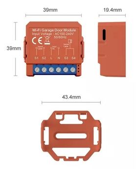 Releu wireless cu monitorizare pentru usi de garaj si porti automate